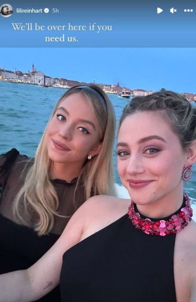 Lili Reinhart shut down feud rumours with Sydney Sweeney with this selfie.