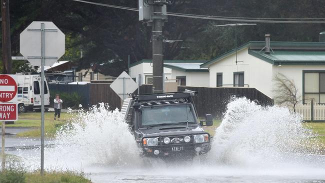 Flooding in Dromana. Picture: Adam Richmond