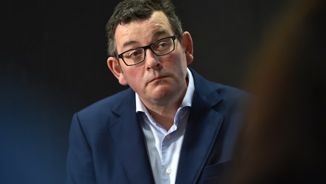 Premier Daniel Andrews has announced Ballarat will be locked down for seven-days after four cases were reported on Tuesday and Wednesday. Picture : NCA NewsWire / Nicki Connolly
