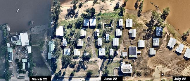 Lower Portland flooding in March, June and July. Aerial imagery by Nearmap.