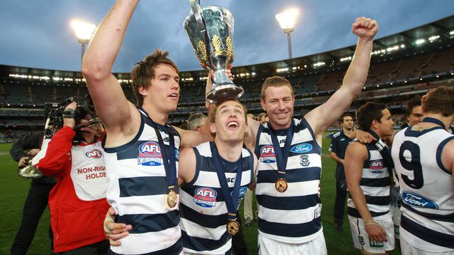 Stevie J played through pain to help the Cats win the 2011 Grand Final.