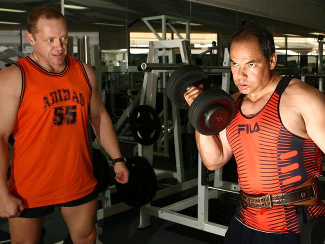 Gold Coast business and family man Tom Tate. With personal trainer Sergei Chestakov. Reporter: Doug Parrington