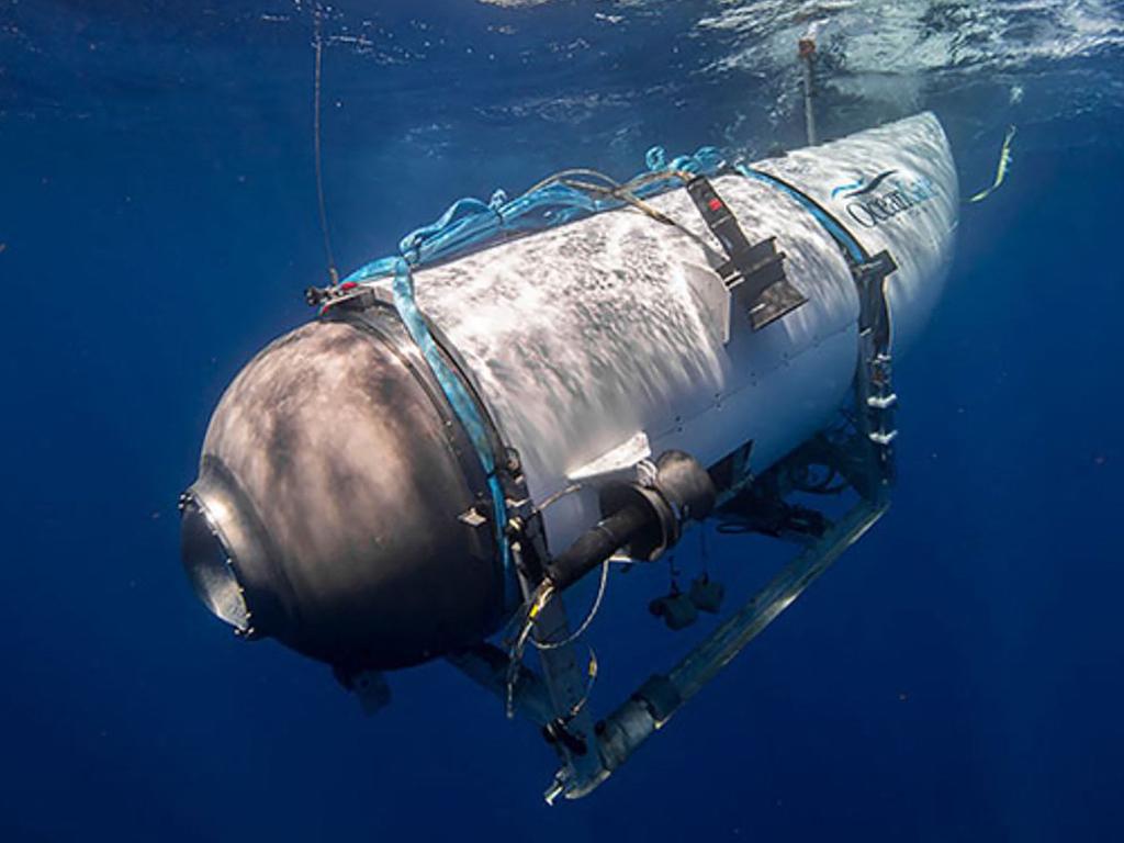 The Titan before a ‘catastrophic implosion’ ripped apart in milliseconds. Picture: AFP