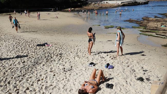 The public has been asked to only go to the beach to exercise and adhere to the strict social distancing guidelines to combat the spread of COVID-19. Picture: Richard Dobson