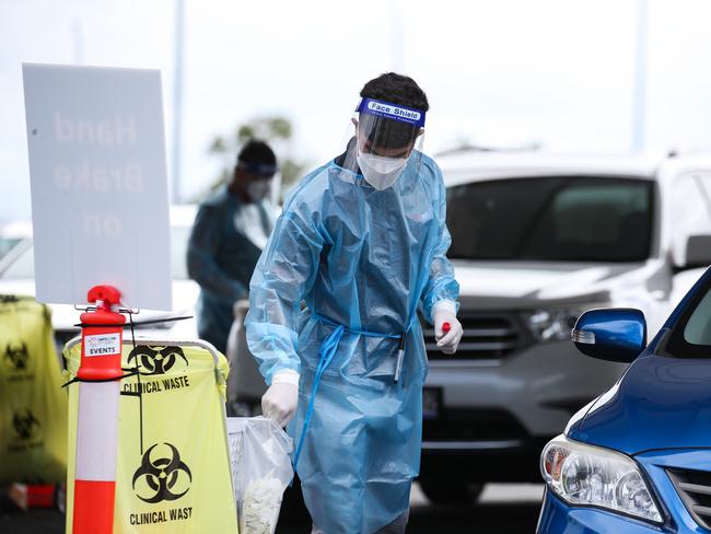 NSW pathology clinics are under extreme pressure processing hundreds of thousands of weekly PCR tests. Picture: NCA NewsWire / Gaye Gerard