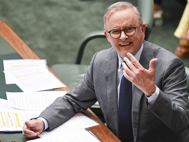 CANBERRA, AUSTRALIA, NewsWire Photos. MARCH 21, 2024: Prime Minister Anthony Albanese during Question Time at Parliament House in Canberra. Picture: NCA NewsWire / Martin Ollman