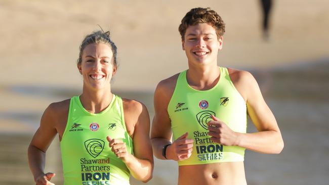 Georgia Miller and Connor Maggs. Picture: Harvpix/Surf Life Saving Australia