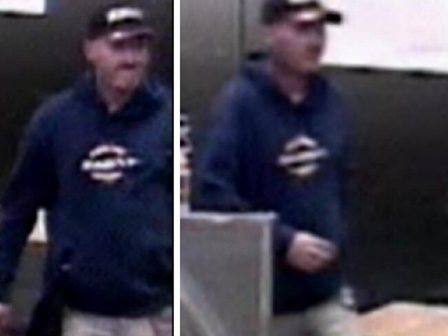 CCTV vision of a suspect wanted over credit card theft. PIC: SAPOL