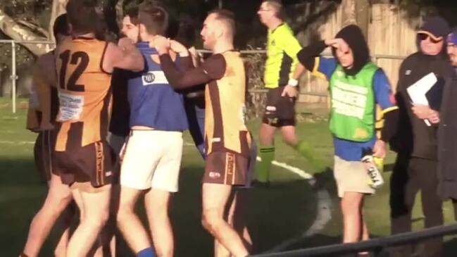 Controversial AFL umpire head-butted in local match