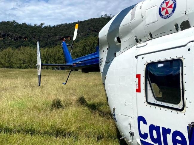 Man in serious condition after crash near Wisemans Ferry, A 48-year-old man has been airlifted to hospital this afternoon in a serious condition after the motorcycle he was riding collided with a truck near Wisemans Ferry., CareFlight was tasked to attend the scene on St Albans Road at 1.03pm and landed just 10 minutes later in a paddock very close by., CareFlight’s specialist doctor and NSW Ambulance critical care paramedic were the first medical team to arrive so they assessed the motorcyclist who’d sustained serious injuries to his right lower leg., The clinical team intubated the man so they could administer pain relief and stabilise him prior to loading him into the helicopter., The man was airlifted to Westmead Hospital in a serious condition under clinical supervision of CareFlight’s clinical team., Rural Fire Service, police and NSW Ambulance also attended., This was the third time today CareFlight’s Rapid Response Helicopter was tasked by NSW Ambulance to attend a trauma scene., The first mission this morning was to treat a man who’d fallen from a horse in the Glenworth Valley. He was flown to Royal North Shore Hospital., The second mission was to treat a concreter who was pinned between a truck and a building whilst working in St Ives. The 41-year-old man was extricated by emergency service crews before having an ultrasound and receiving pain relief for his injuries., He was taken by road ambulance to Royal North Shore Hospital.