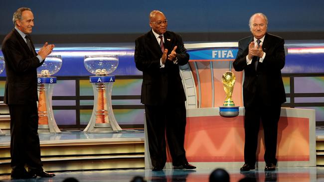 Sepp Blatter at the 2010 World Cup draw.