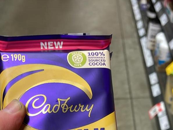 Fans are frothing over new ‘loaded’ Cadbury block. Picture: Facebook/CaramilkAddicts