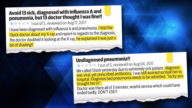 Some of the complaints from disgruntled patients.