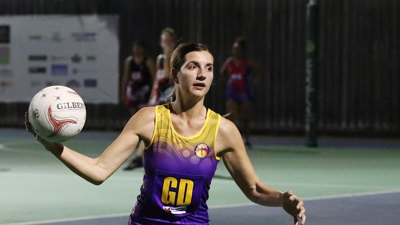 Fierce's Akayla Petersen in the Cairns Netball Association Senior Division 1 match between the Phoenix Fierce and the Cairns Saints. PICTURE: BRENDAN RADKE