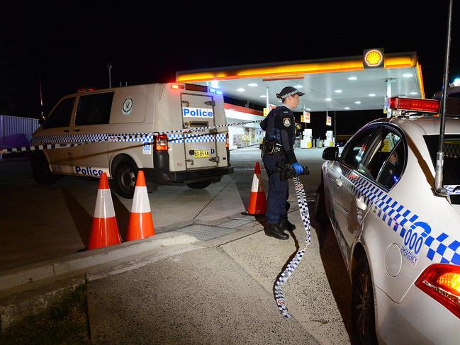 Miller tried to park at the Kariong Shell service station but drove over a concrete wheel stop and became stuck. (File image)