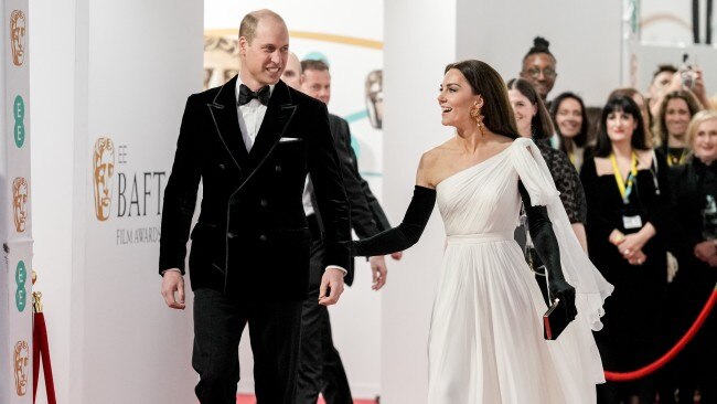 Kate Middleton's "love tap" on husband Prince William marked a new era in PDA for the couple. Photo: Scott Garfitt/BAFTA via Getty Images