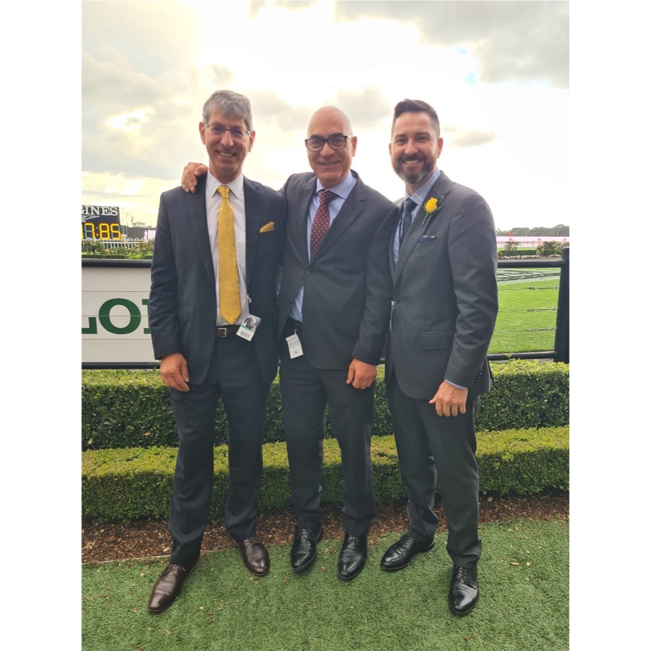 Simon Basheer (left), David Basheer (centre and David McGrath (right).