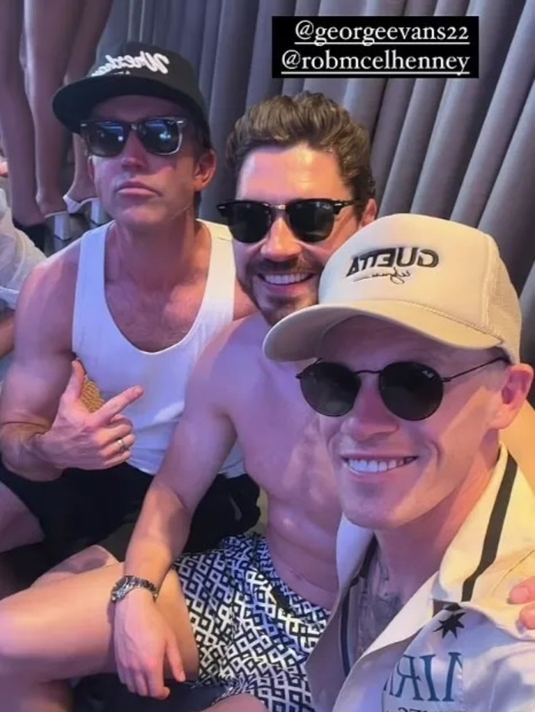 Rob McElhenney joined his players for their party in VegasCredit: Instagram