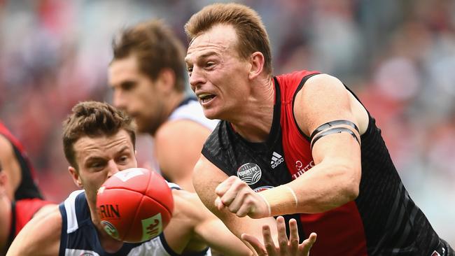 Essendon captain Brendon Goddard will be miked up. Picture: Getty Images