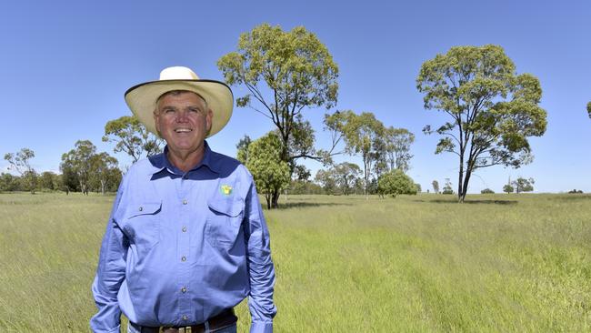 Third-generation farmer Selwyn Maller on his beef farm at Wallumbilla, northeast of Roma, in Queensland.