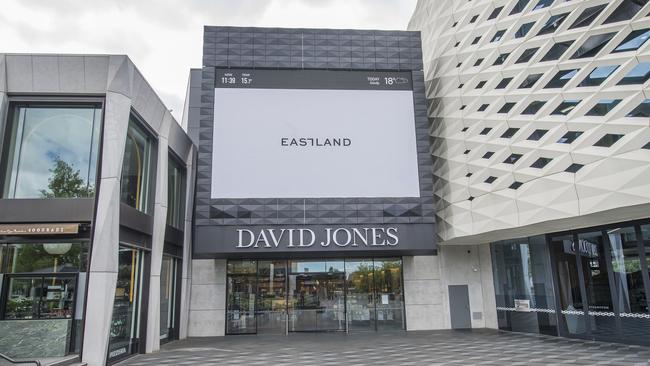 David Jones Eastland outdoor shots.