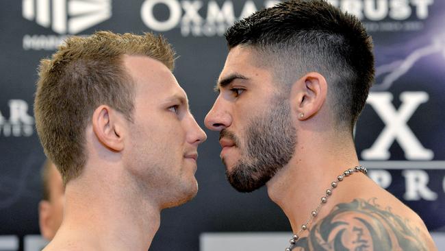 Jeff Horn and Michael Zerafa will face off on Wednesday. Picture: Getty Images