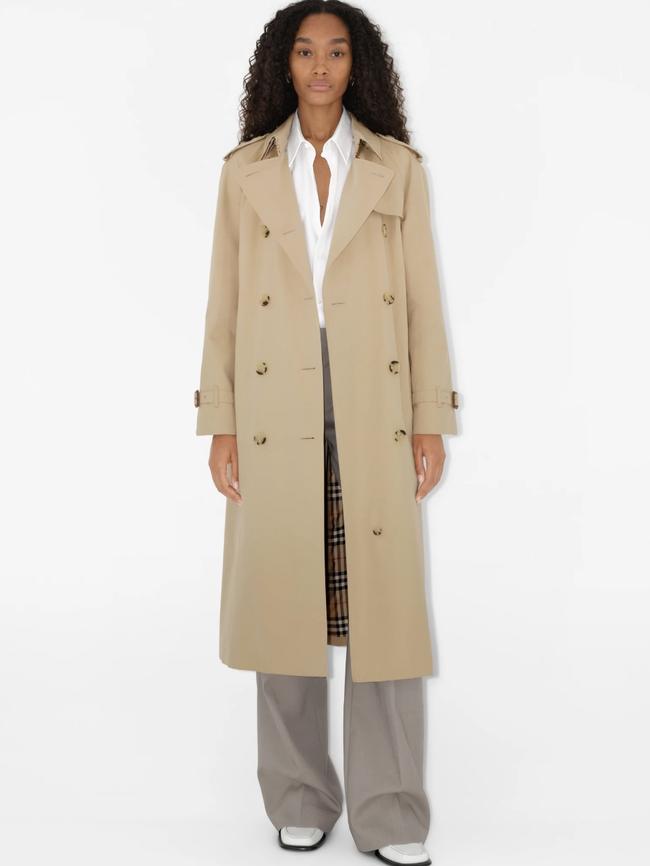 Burberry Long Waterloo Heritage Trench Coat – $4390. Picture: Supplied