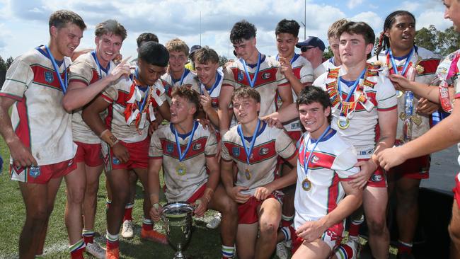 The Colts celebrating their victory in the Laurie Daley Cup grand final. Picture: Sue Graham