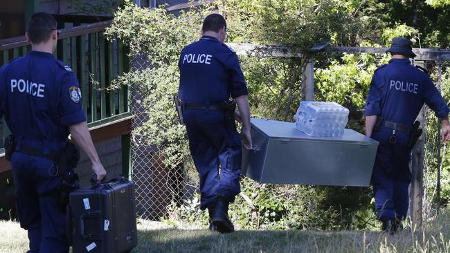 Police will dig in the backyard to search for the remains of Belinda Peisley. Picture: David Swift.