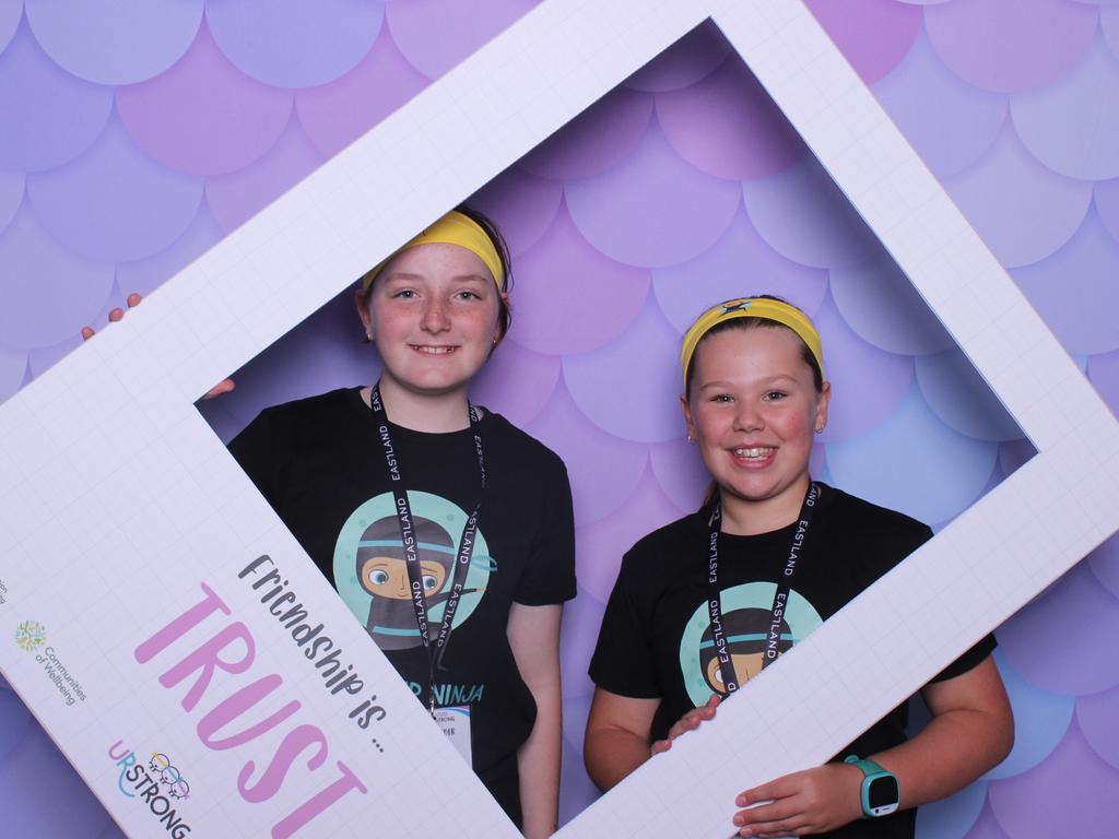 The Resilient Youth: State of the Nation Report 2023 reveals almost 76 per cent of primary school students say they always have at least one good friend at school. Pictured are children at the URStrong Language of Friendship event at Eastland, Victoria. Picture: supplied