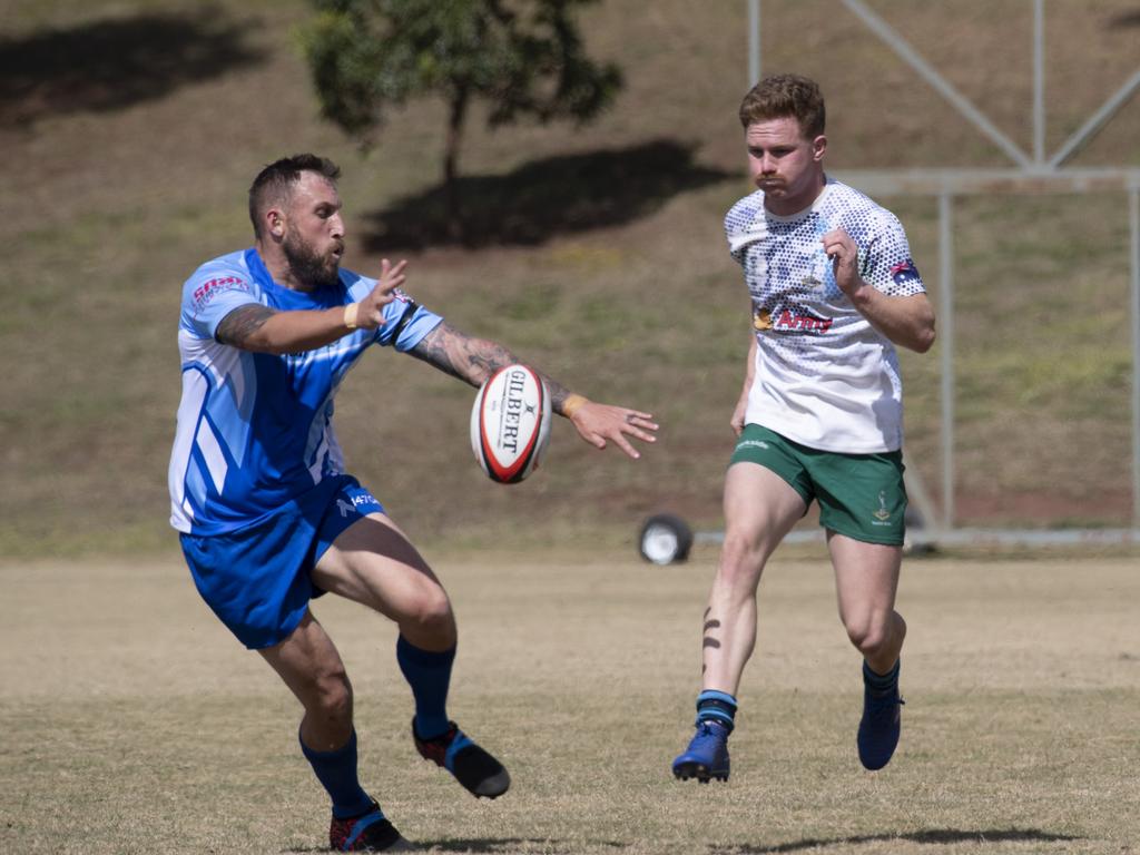 Brett Forte Super 10s Memorial Rugby Challenge. QPS vs The Army. Saturday, August 14, 2021. Picture: Nev Madsen.