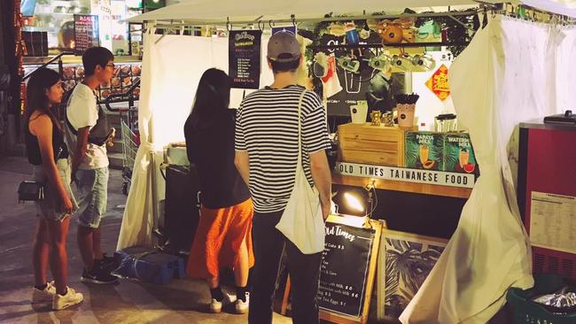 One of the food outlets at the Taiwan night markets at Eastwood.