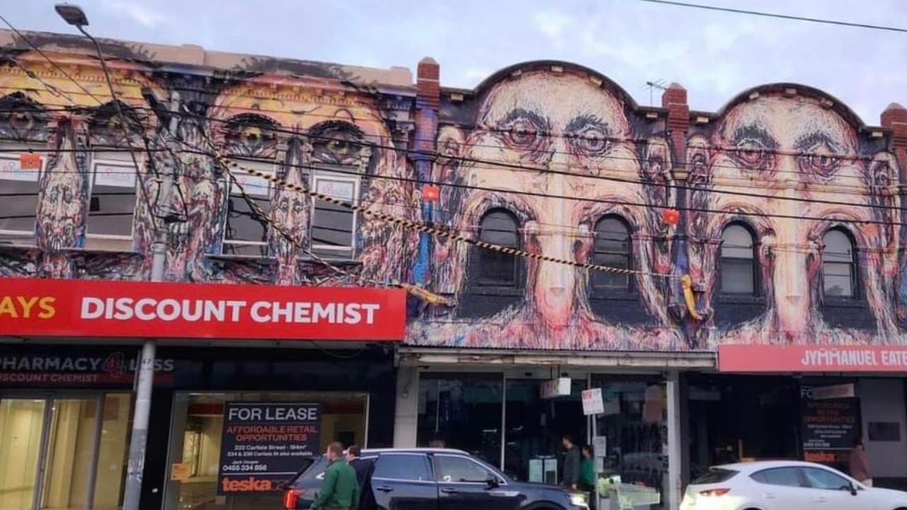 A mural in Balaclava has sparked backlash from the Jewish community. Picture: Supplied