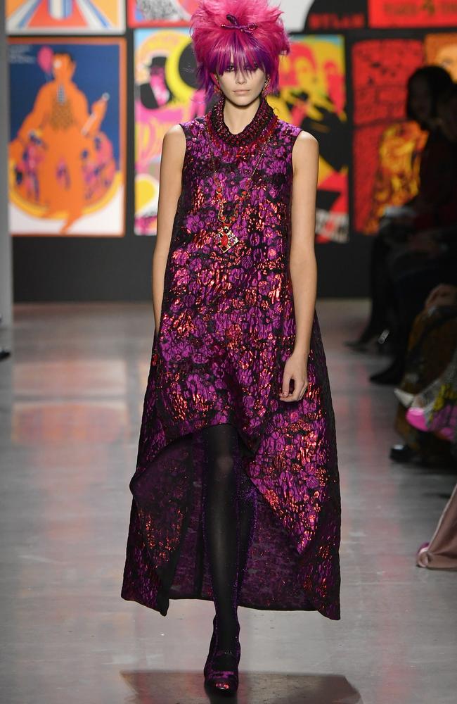 She showed off a new ‘do on the runway for Anna Sui. Picture: Getty Images for NYFW: The Shows