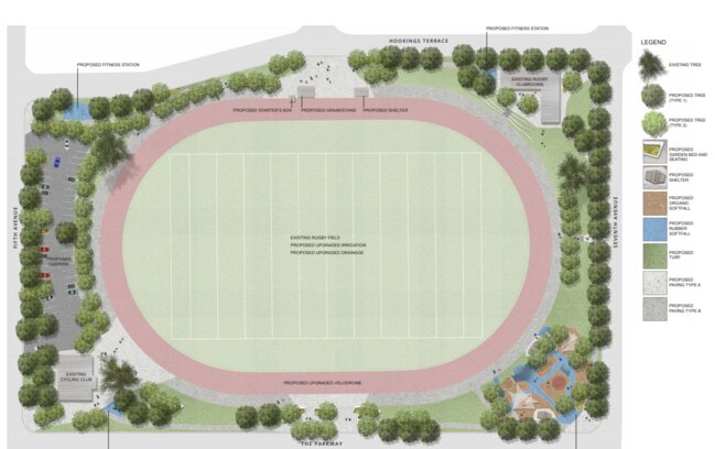 Rip up Hanson Reserve velodrome recommends 2 of 3 masterplan options for  the area