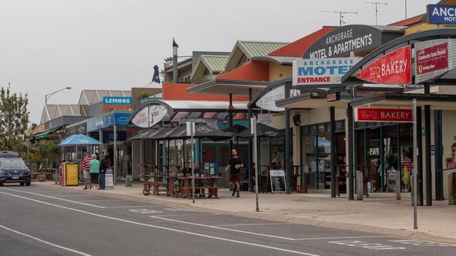 The deserted main street in Lorne over summer. Picture: Jason Edwards