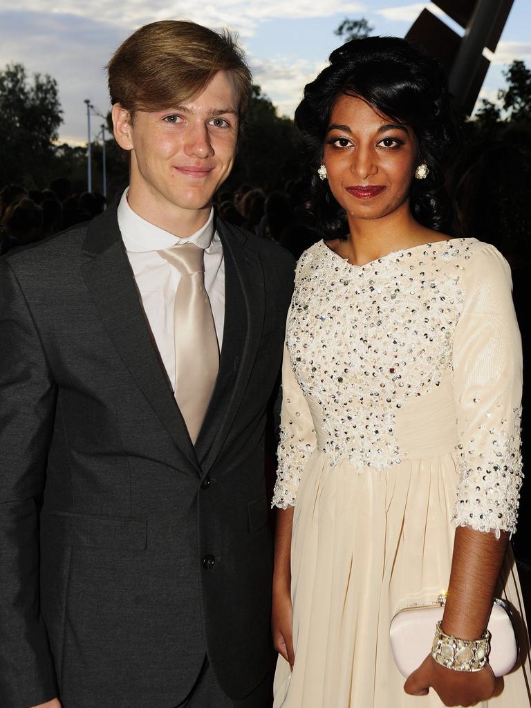 Josh Fidler and Michaela Ishwak at the 2013 St Philip’s College formal at the Alice Springs Convention Centre. Picture: NT NEWS