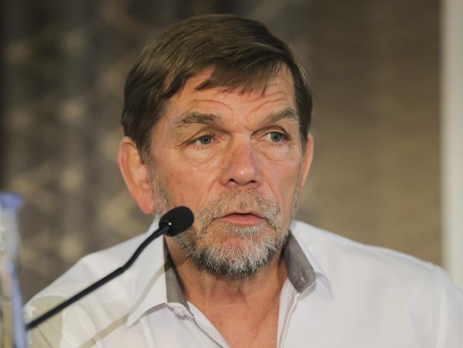 Graham Turner CEO of Flight Centre at their AGM at Ridges Hotel, South Brisbane. Pic Mark Cranitch.