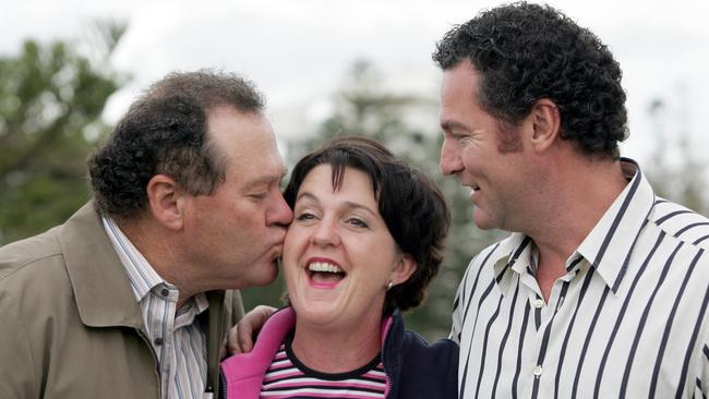 Back in the day — Ray Stevens, Jann Stuckey and John-Paul Langbroek after an election win.