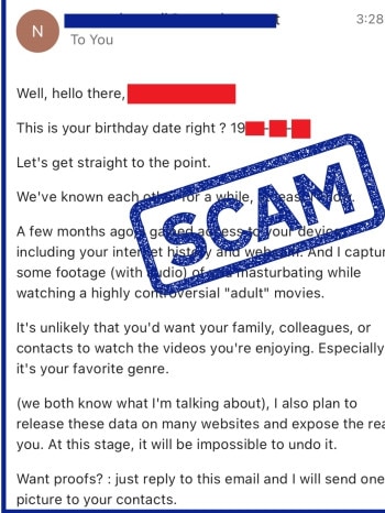 Australians have received scary scam emails like this one.