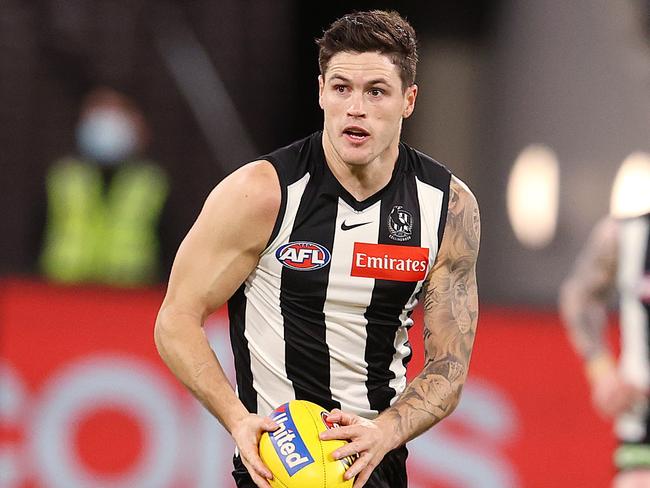 AFL Round 4.   10/04/2021.  Collingwood v Greater Western Sydney at the MCG.   Jack Crisp of the Magpies   . Pic: Michael Klein