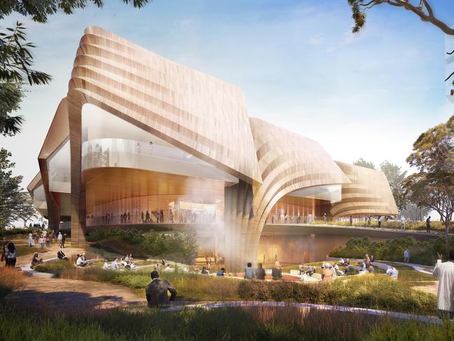 Tarrkarri Aboriginal Art and Cultures Centre Design credit: Diller Scofidio + Renfro and Woods Bagot. Image courtesy Lot Fourteen.