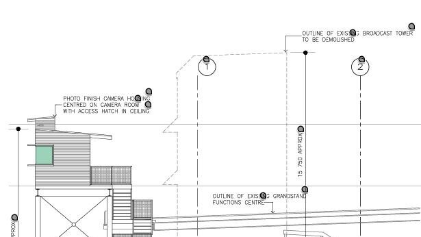 The eastern aspect of the proposed broadcast tower.