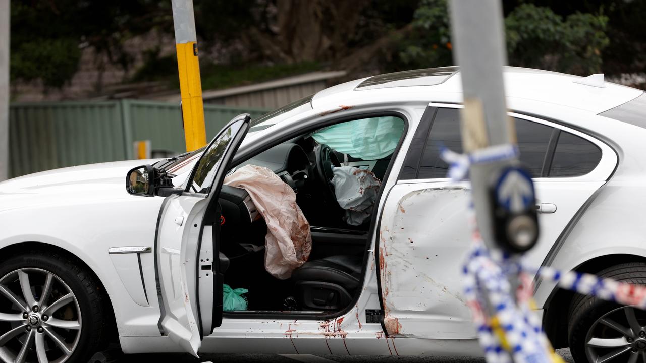 Antony Benson is charged with stabbing his partner and several others in a violent rampage on the Princes Highway. Picture: NewsWire / Damian Shaw