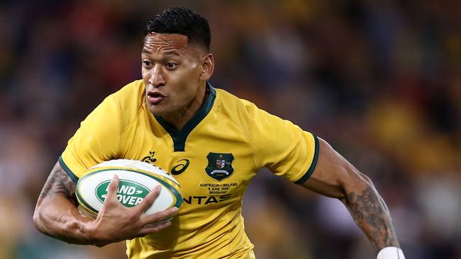 Israel Folau's rugby career could be over but Dean Ritchie believes he should be welcomed back into the NRL. Picture: Getty