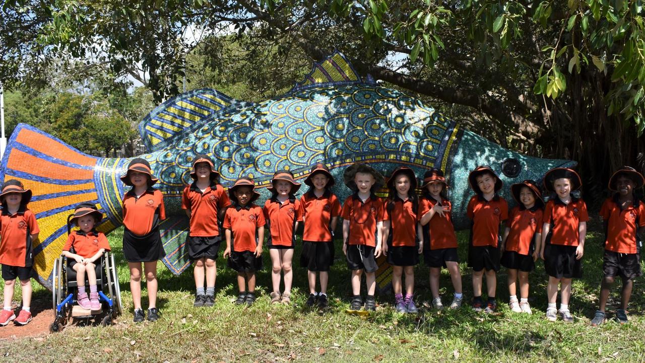 WANGURI PRIMARY SCHOOL Transition Bambridge (L-R): Mia Hart, Aviana McElwee, Lainey Ellis, Jack Day, Joshua Tobin, Adalynn Smith, William Orth, Patrick Watson, Hailey Matheson, Holland Hancock, Kato D’Agostino, Rose Shin, Heidi Lacey, TravisEvans. Picture: Freya