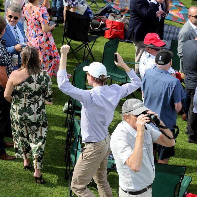 Geelong Cup. Onesmoothoperator wins the Geelong Cup. Picture: Mike Dugdale