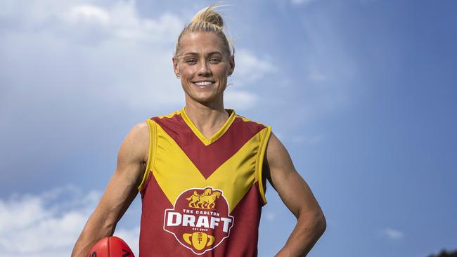 Erin Phillips will make her local footy return this weekend. Photo: Supplied/Daniel Pockett.