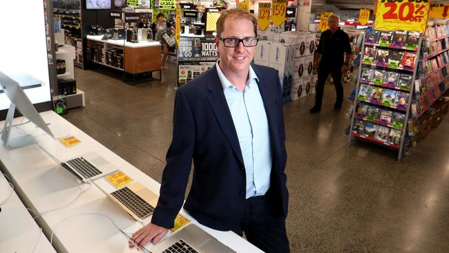 Outgoing JB HI-FI boss Richard Murray at Chadstone Shopping Centre in Melbourne. Picture: David Geraghty.