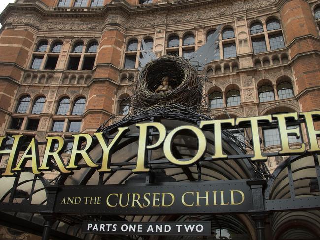 The Palace Theatre in central London which is showing a stage production of, "Harry Potter and the Cursed Child." Picture: AP